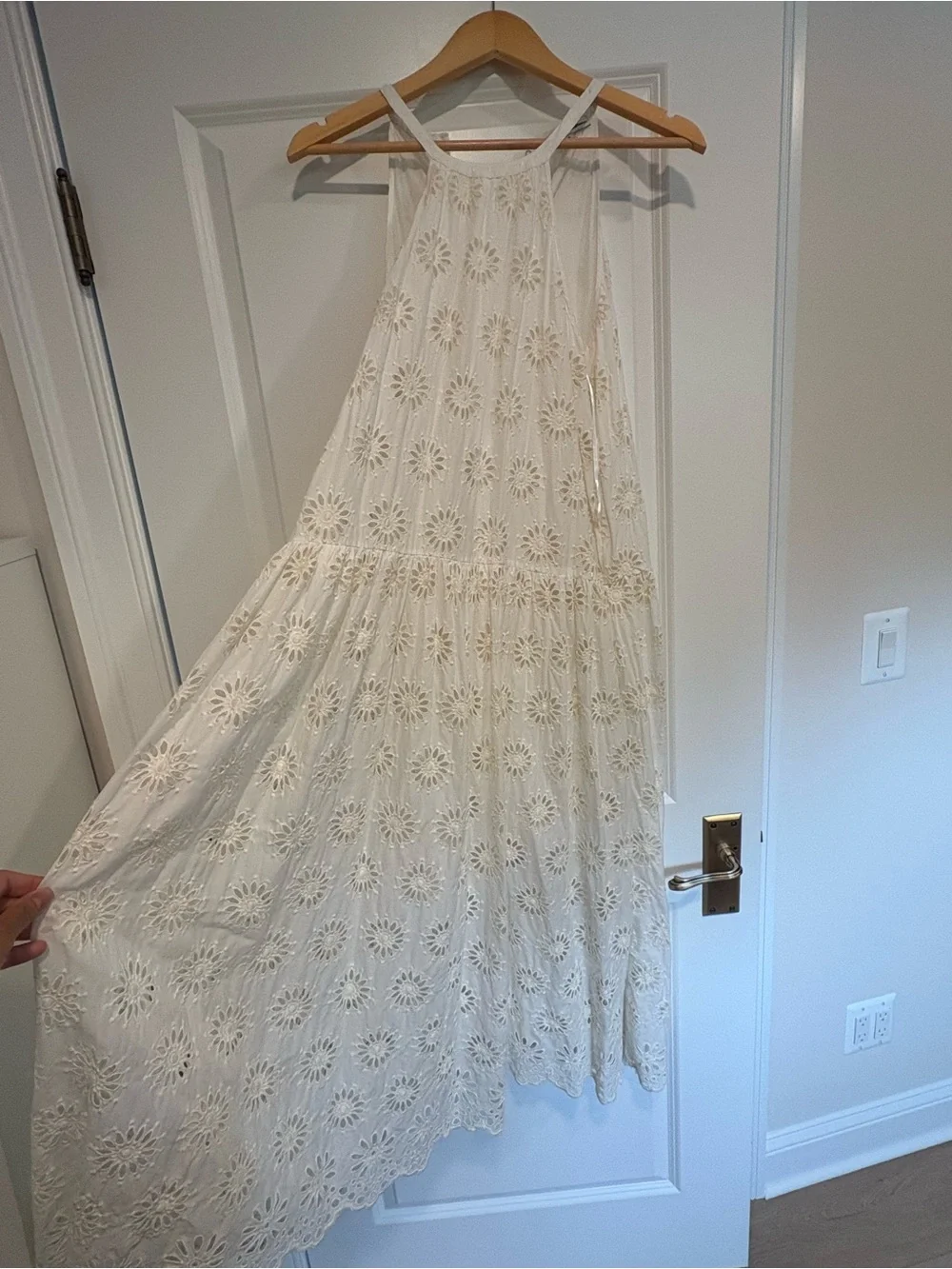 Madewell Eyelet Drop waist Maxi Dress | Size Medium - Picture 6 of 8
